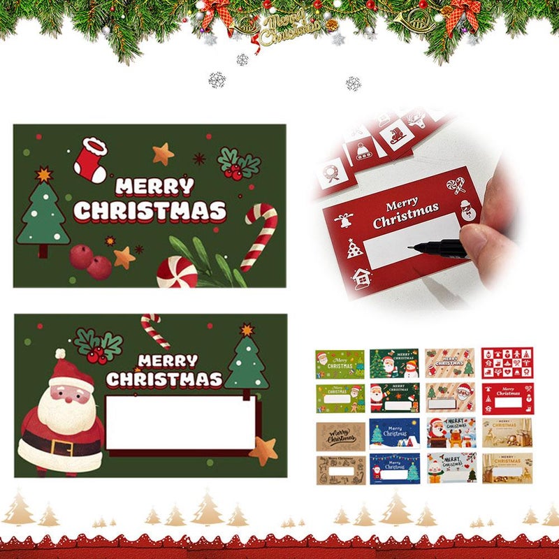 10 Pcs Cartoon Christmas Reward Scratch Card, DIY Scratch Off Game Cards and Stickers Motivational Scratch Off Tickets, for Groups Activity Xmas Party Supplies - Image 2